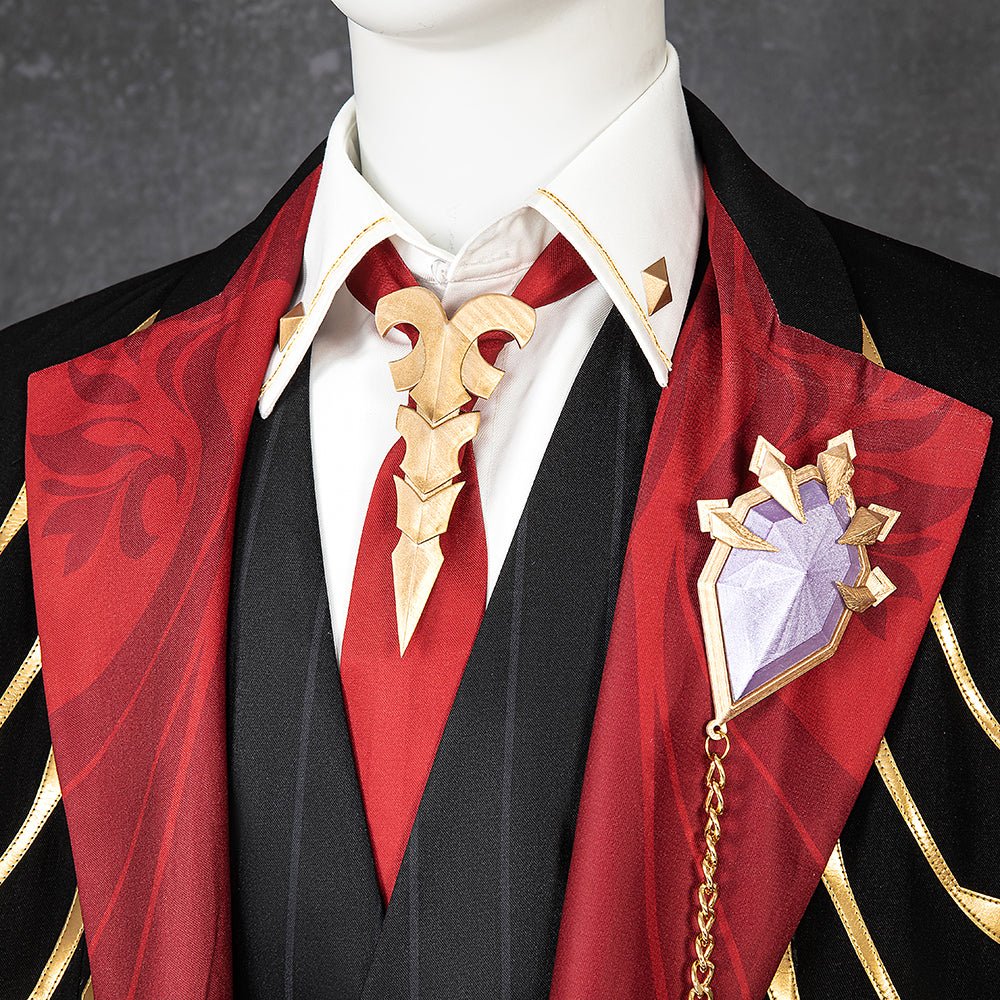 Costume de Duke Inferno Ifrit, Tenue de Cosplay Honkai Star Rail avec Couronne