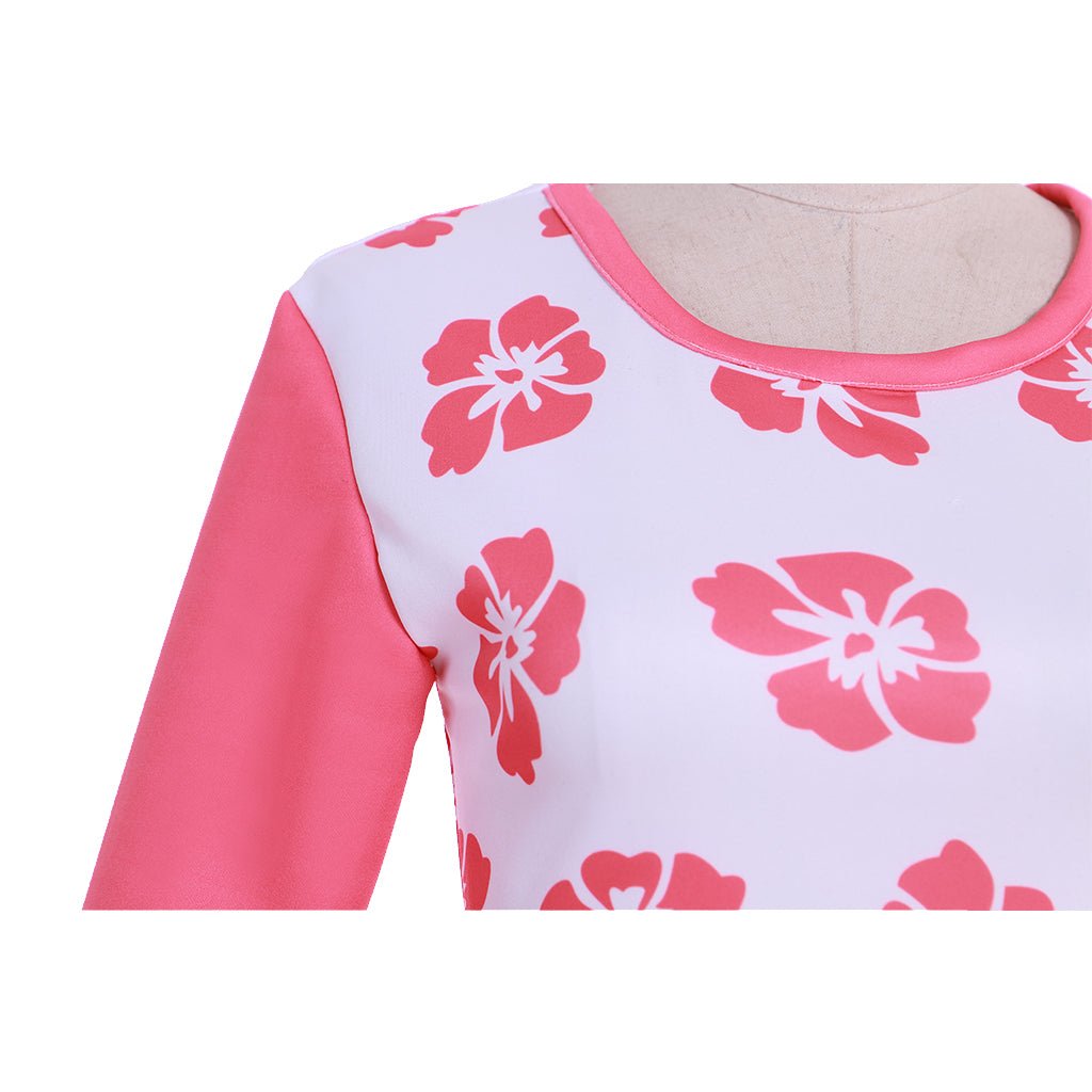 Costume Cosplay D.Va Waveracer | Maillot de Bain Rose de Hana Song dans Overwatch