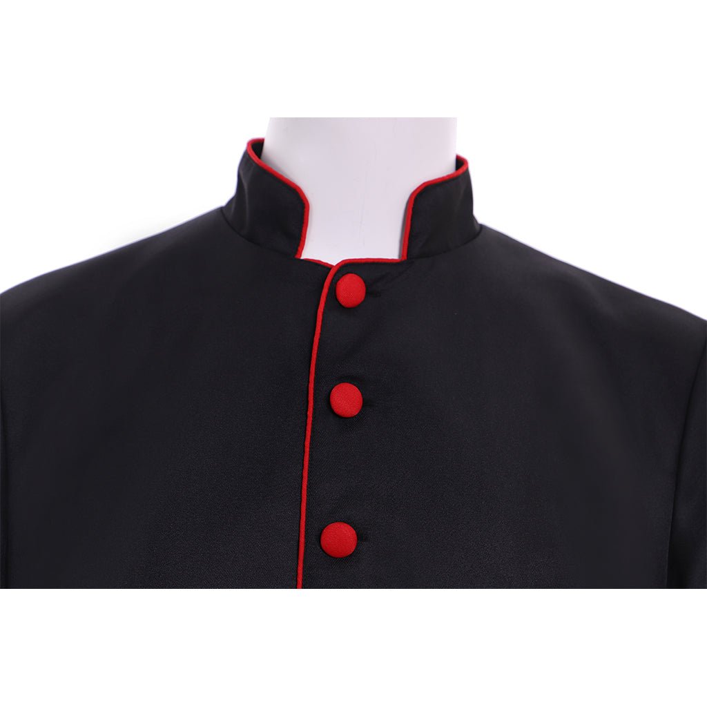 Costume Personnalisé Robe de Clergé Noire Romaine | Robe Médiévale de Clergé pour Cosplay Adulte