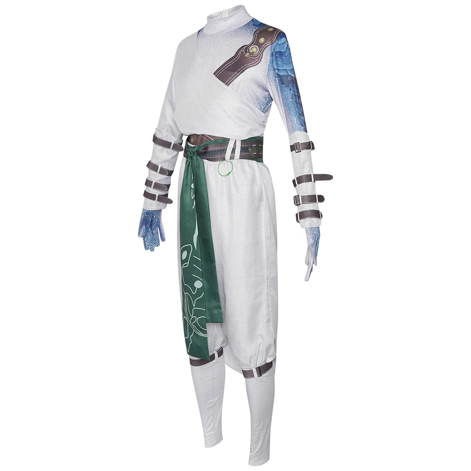Costume Cosplay Noble Blanc Black Myth Wukong | Robe Blanche Halloween pour Homme | Design Élégant pour Fans