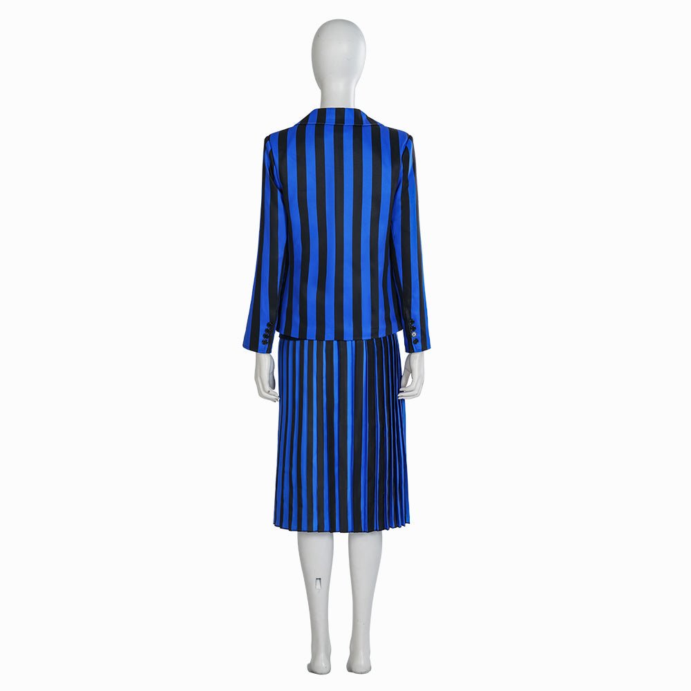 Costume Cosplay Mercredi Addams - Uniforme Scolaire Gothique pour Anime, Fête et Halloween