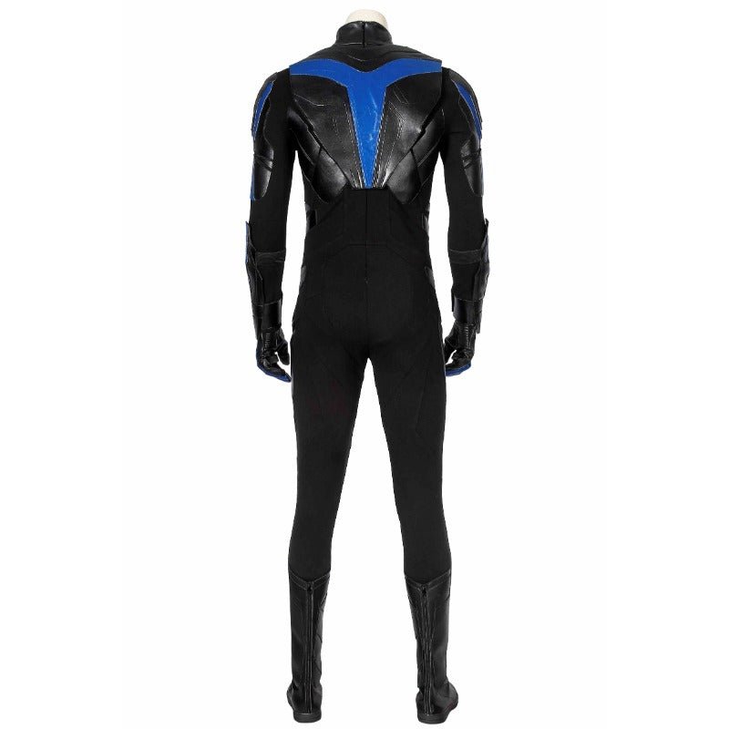 Costume Cosplay Nightwing Titans en Cuir PU pour Halloween et Fêtes