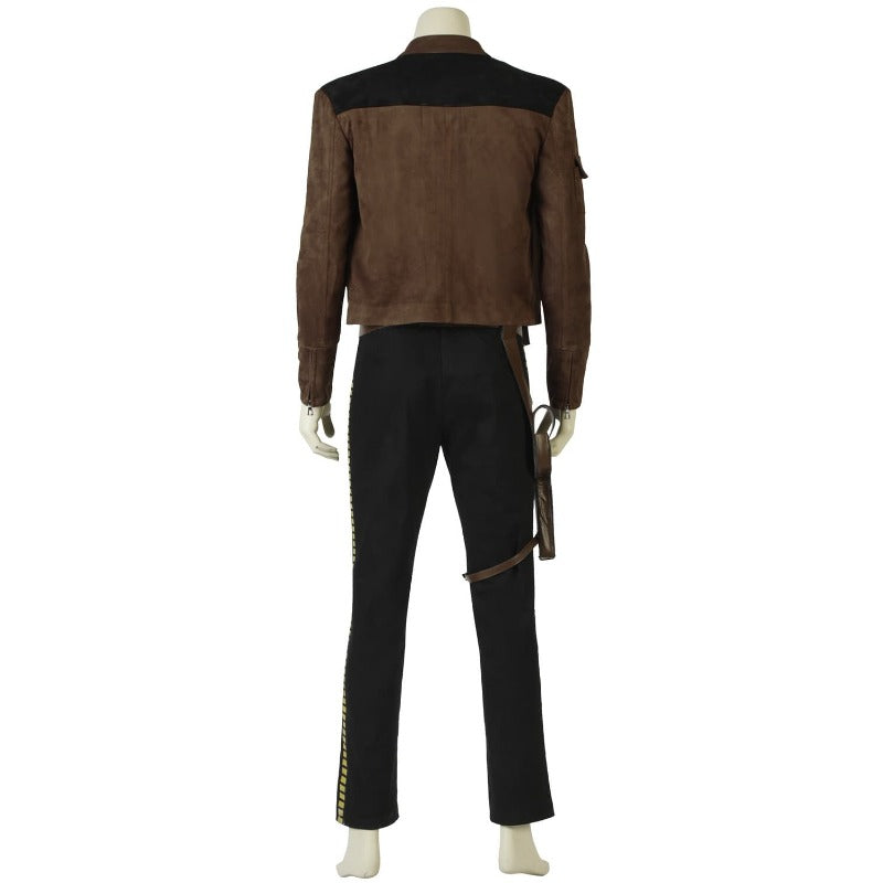 Costume Cosplay Han Solo - Haut, Pantalon, Manteau, Ceinture pour Halloween & Fêtes