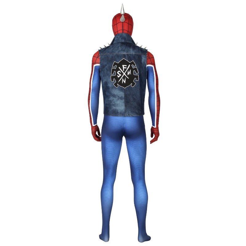 Costume Cosplay Punk-Rock Spidey Hobart Brown Spider-Man pour Fans