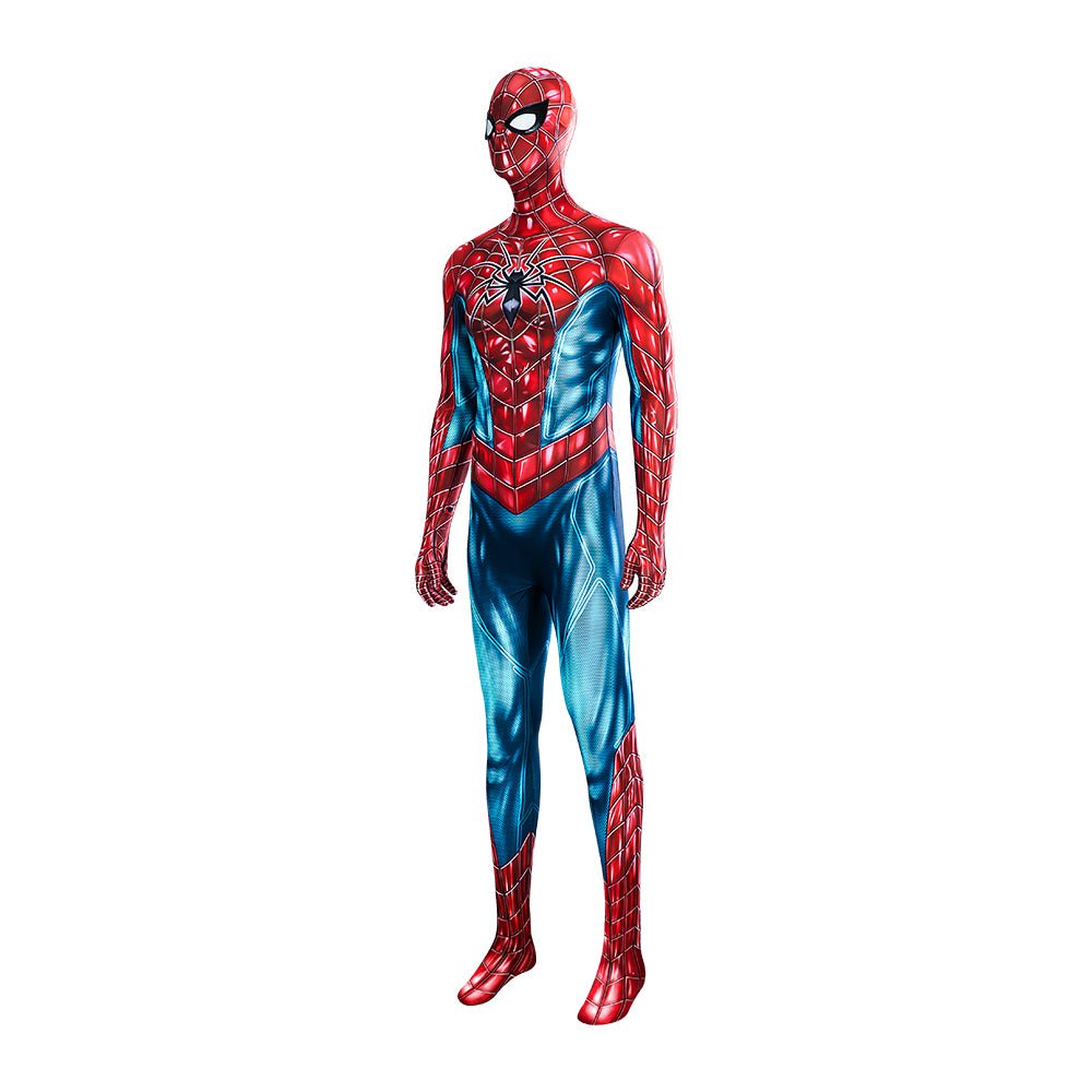 Costume Cosplay Marvel Spider-Man 2 Peter Parker - Combinaison de Combat Bleu et Rouge pour Halloween