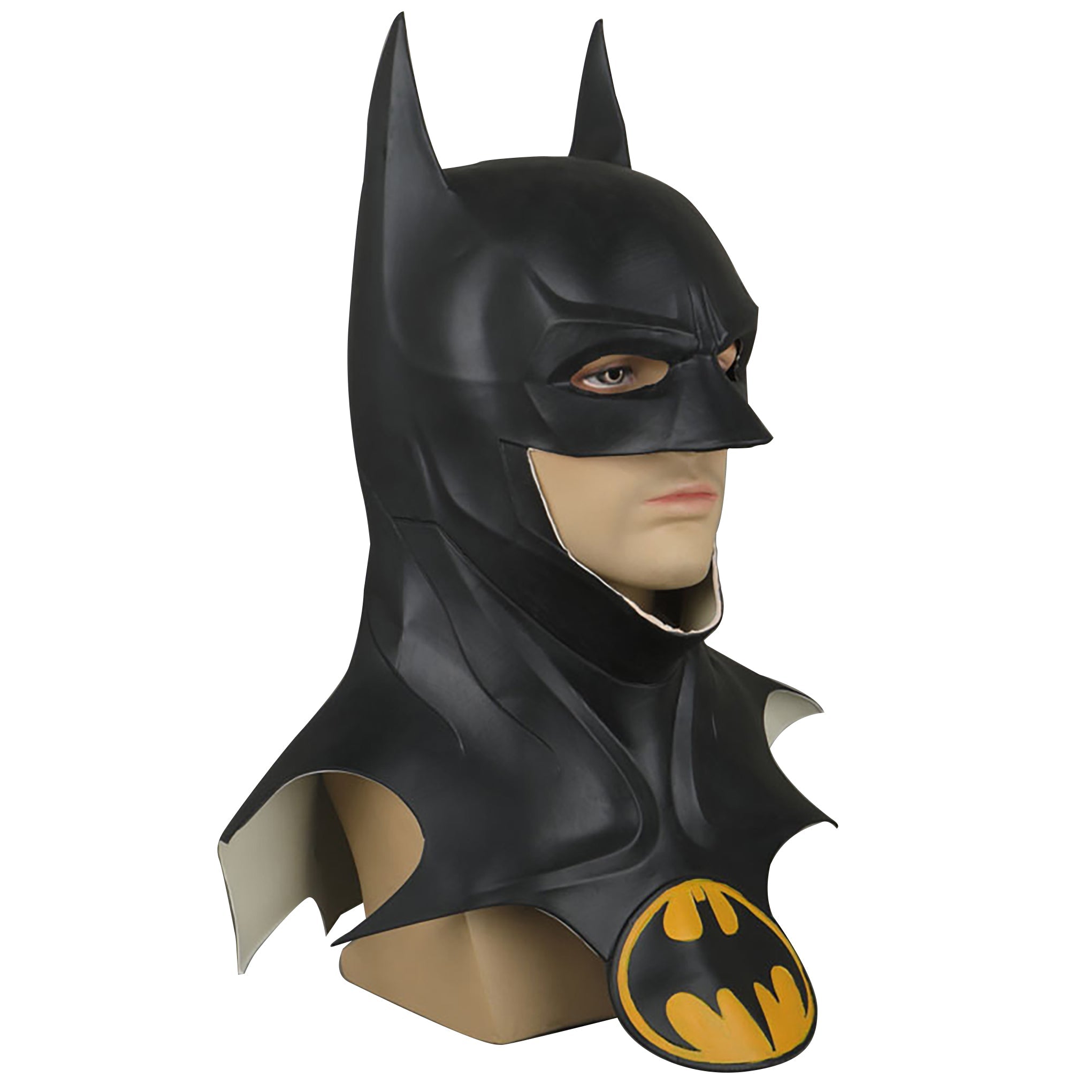 Costume Cosplay Batman Bruce Wayne Michael Keaton Combinaison Cape Masque