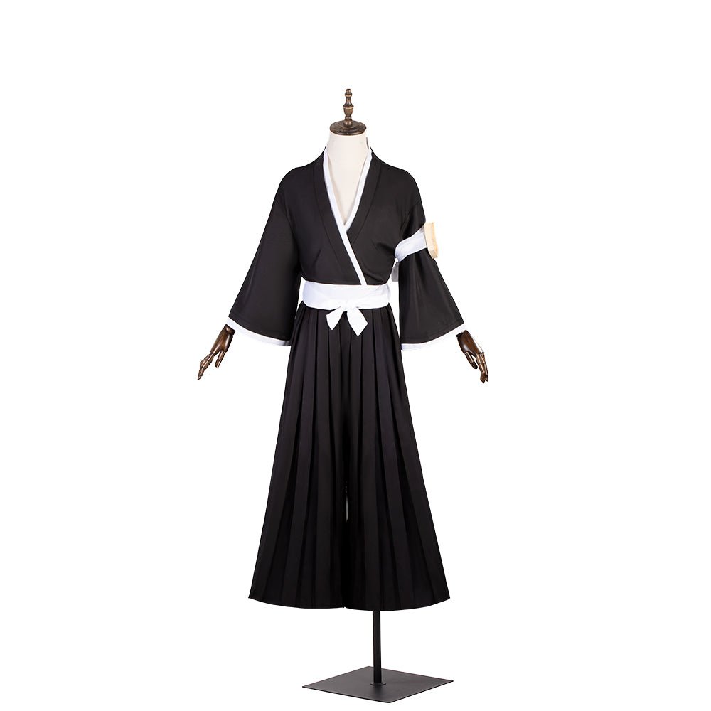 Costume Cosplay Ichigo Kurosaki de Bleach avec Kimono Samurai pour Halloween et Événements Anime
