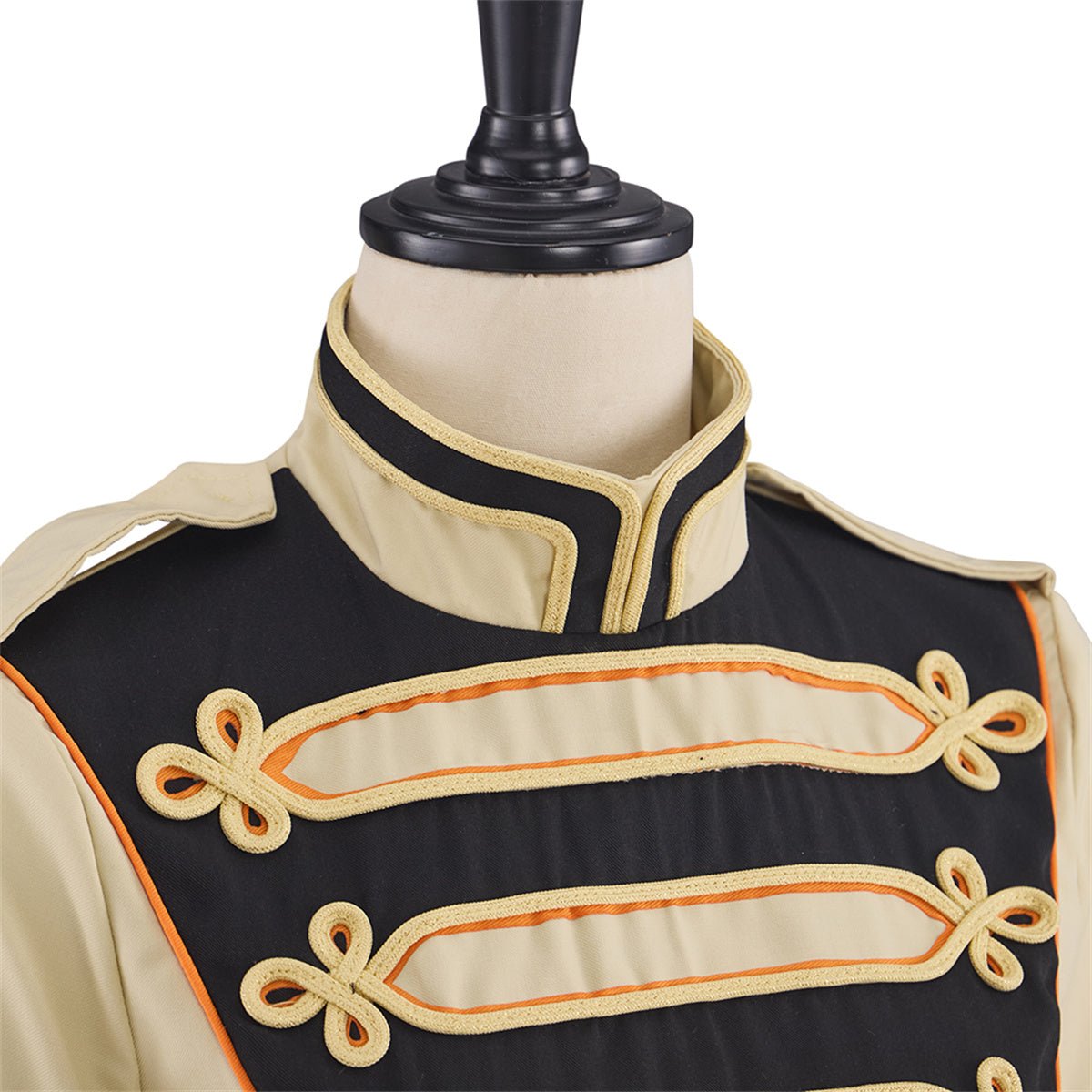 Manteau Militaire Beige Longueur Moyenne – Costume Cosplay Médiéval