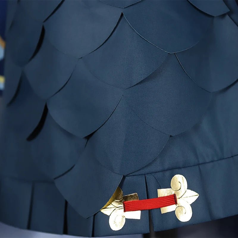 Costume Cosplay Bailu de Honkai Star Rail Design Écailles de Poisson Robe Femme pour Halloween Carnaval Fête avec Queue