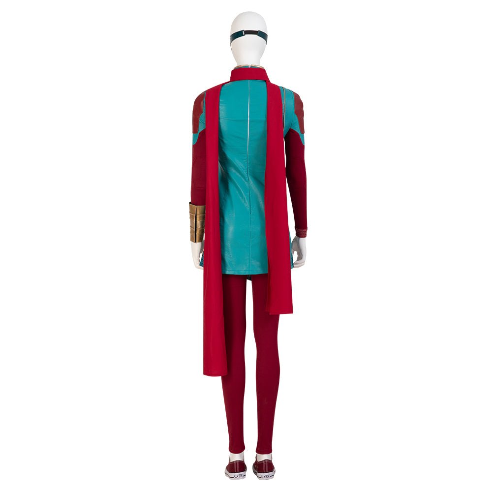 Costume Cosplay Kamala Khan avec Cape Halloween – Inspiré de Ms. Marvel