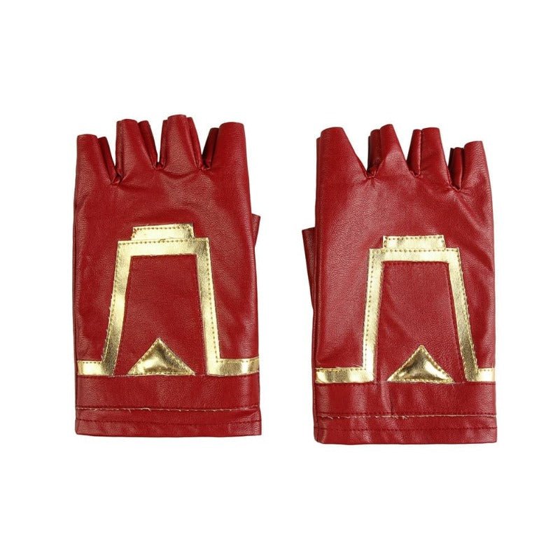 Costume Cosplay Captain Marvel Bleu Métallique Cuir PU – Parfait pour les Fans de Marvel