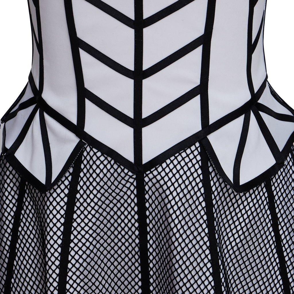 Costume Cosplay Jane Seymour Six the Musical | Robe Bordée Noir pour Femme