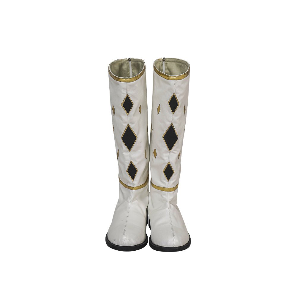 Costume Cosplay Authentique Power Rangers Ranger Blanc Ninja Tommy Oliver