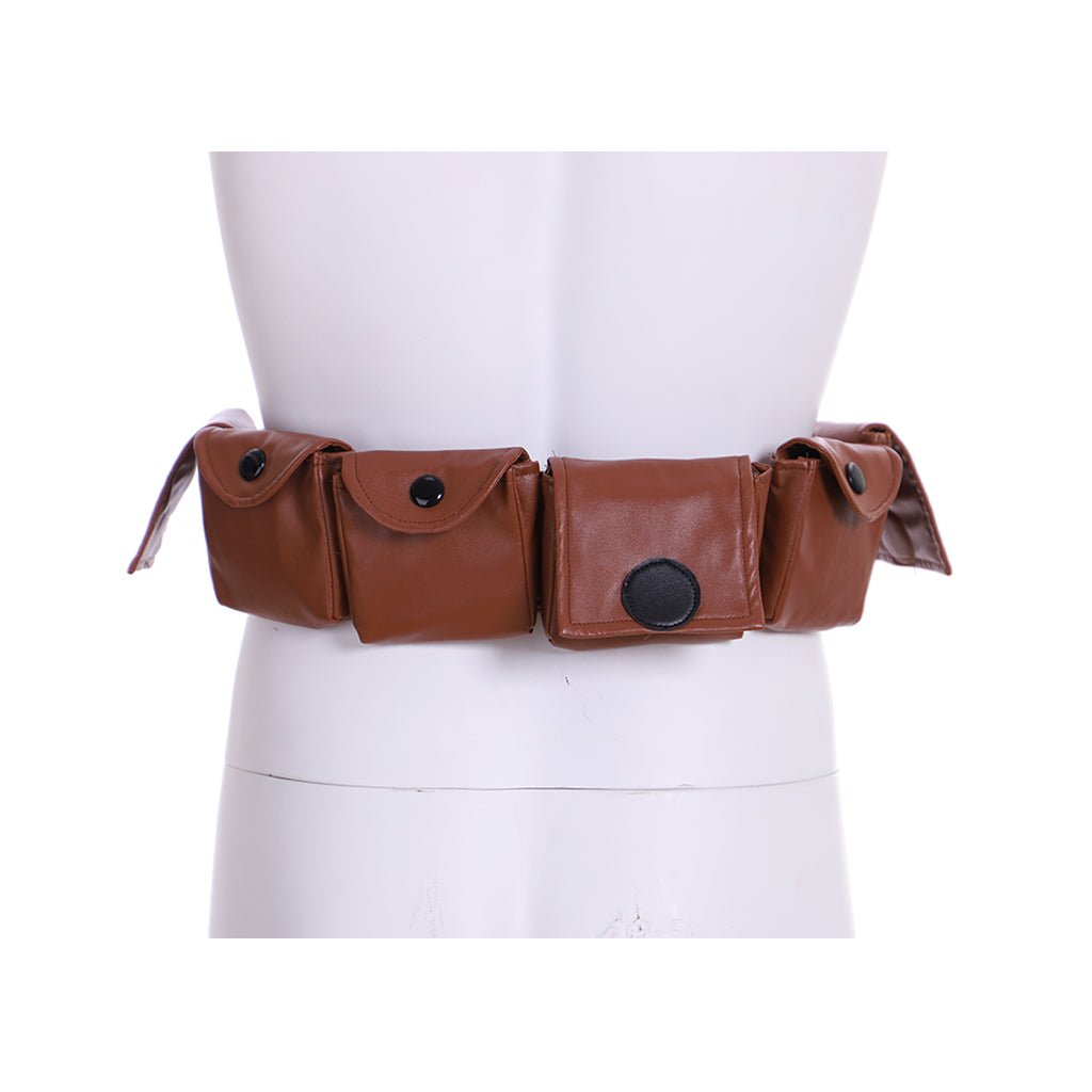 Ceinture Utilitaire Brune - Accessoire Cosplay Ajustable avec Poches pour Adultes