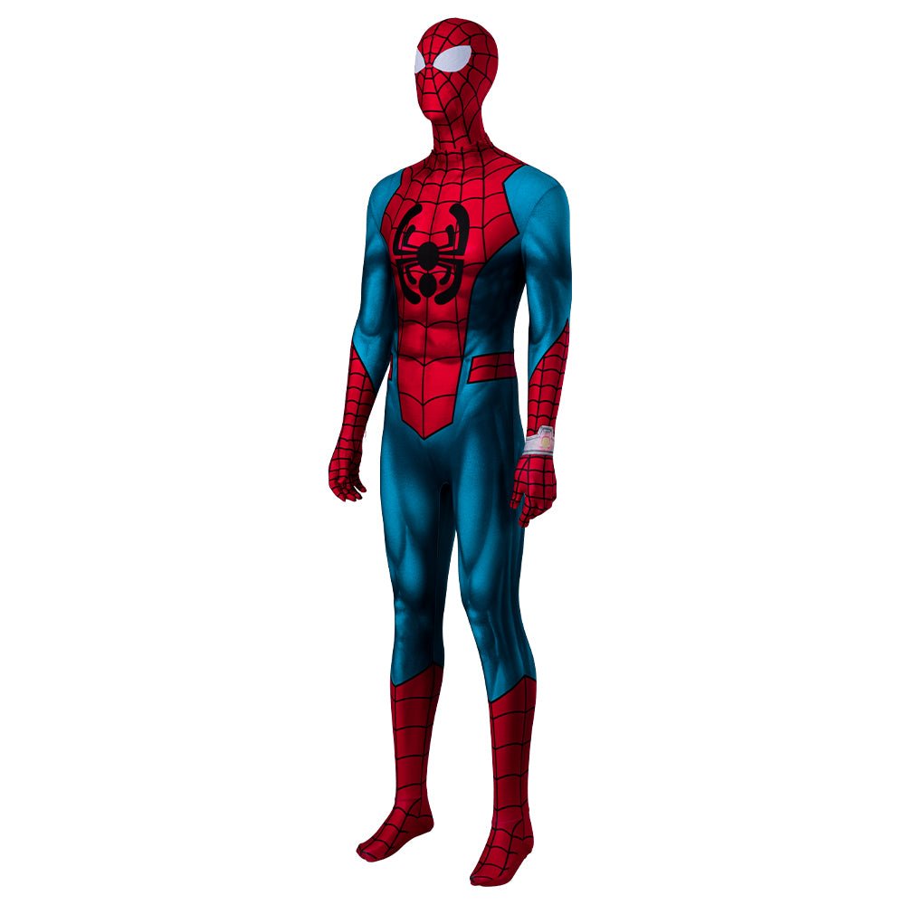 Costume Cosplay Spider-Man À Travers Le Spider-Verse Version Animée Halloween Complet