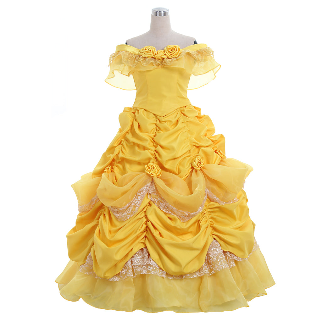 Costume Cosplay Belle - La Belle et la Bête | Robe Princesse Disney pour Halloween et Événements