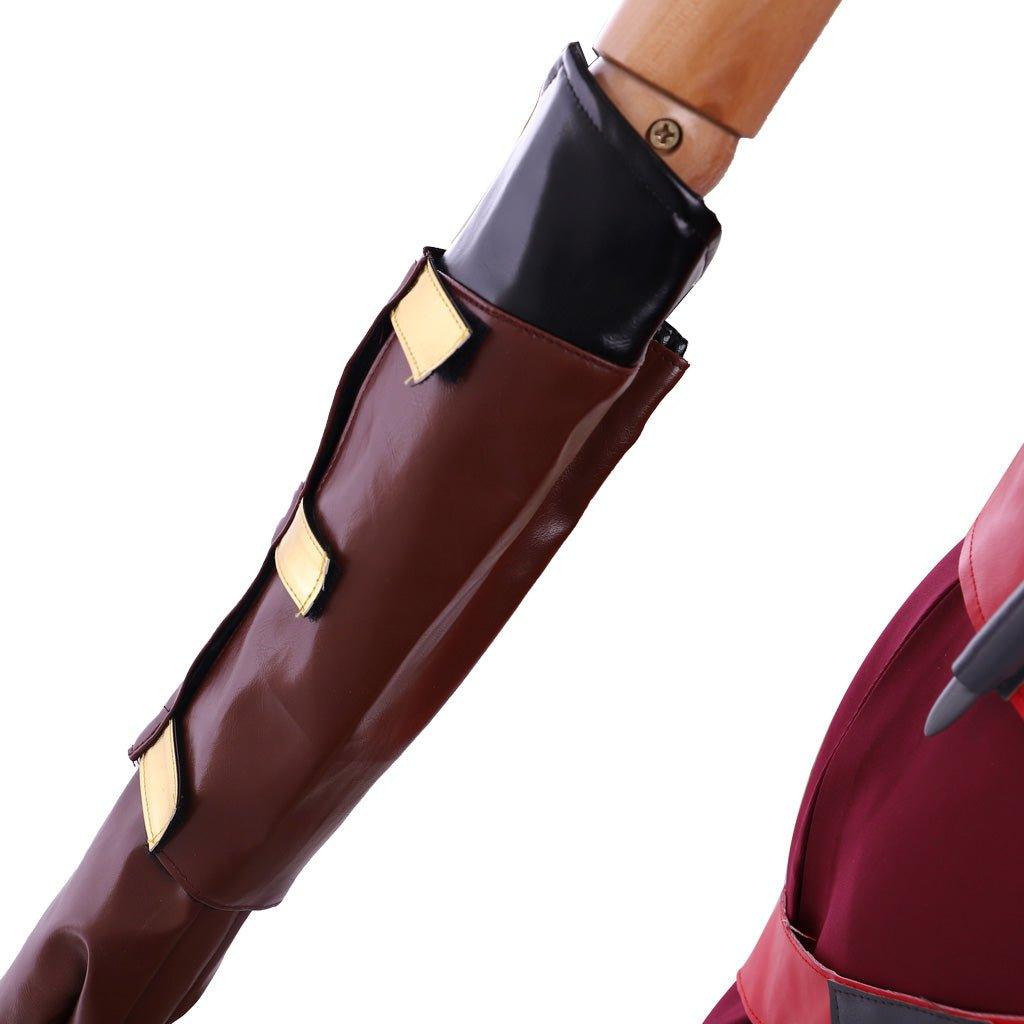 Costume Cosplay Rouge Ahsoka Tano | Combinaison de Combat & Chapeau pour Femme Adulte | Déguisement Star Wars Halloween