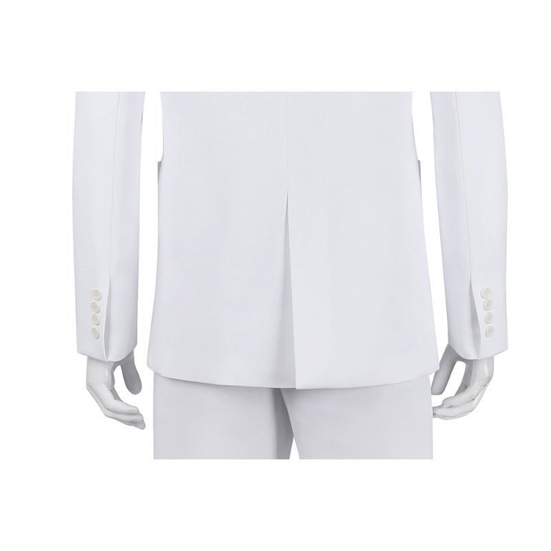 Costume Cosplay Joker 2 Arthur Fleck Blanc Complet - Costume, Chemise, Gilet, Pantalon, Cravate