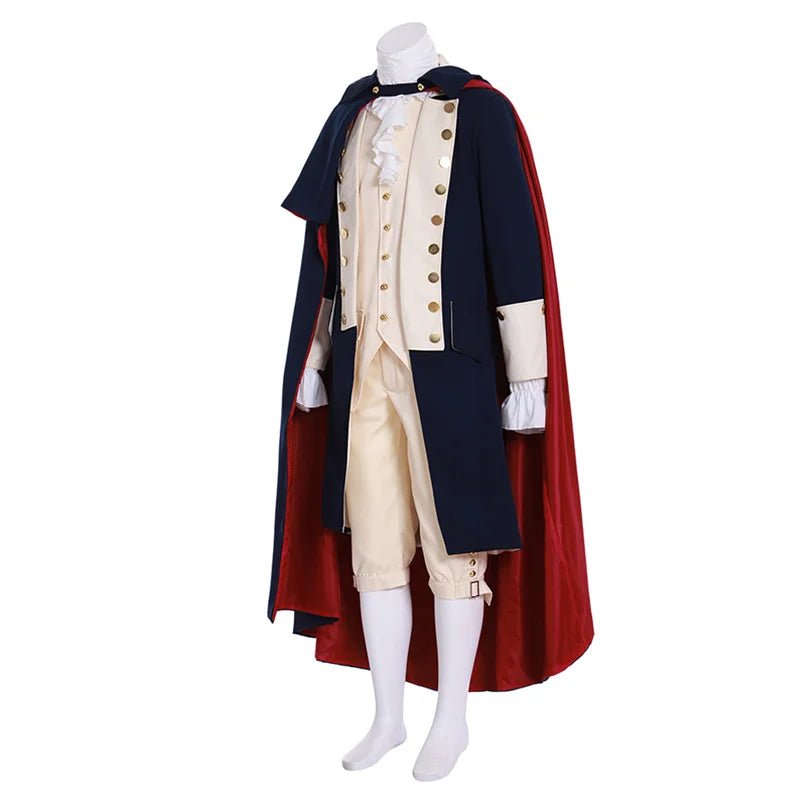 Costume Homme Roi ou Prince Médiéval – Uniforme de Voyage Victorien avec Cape