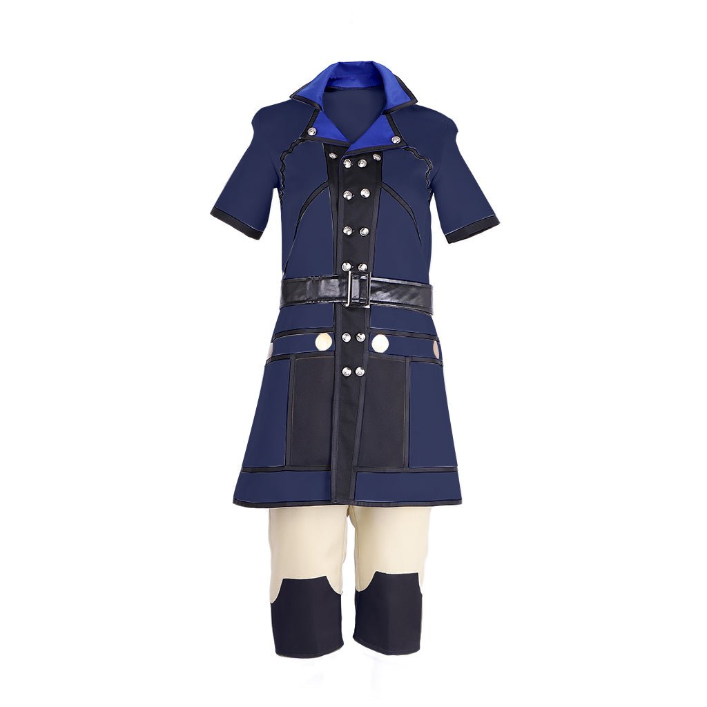 Costume Cosplay Lann Final Fantasy - Veste, Pantalon, Ceinture Ensemble Complet | Tenue de Jeu FF