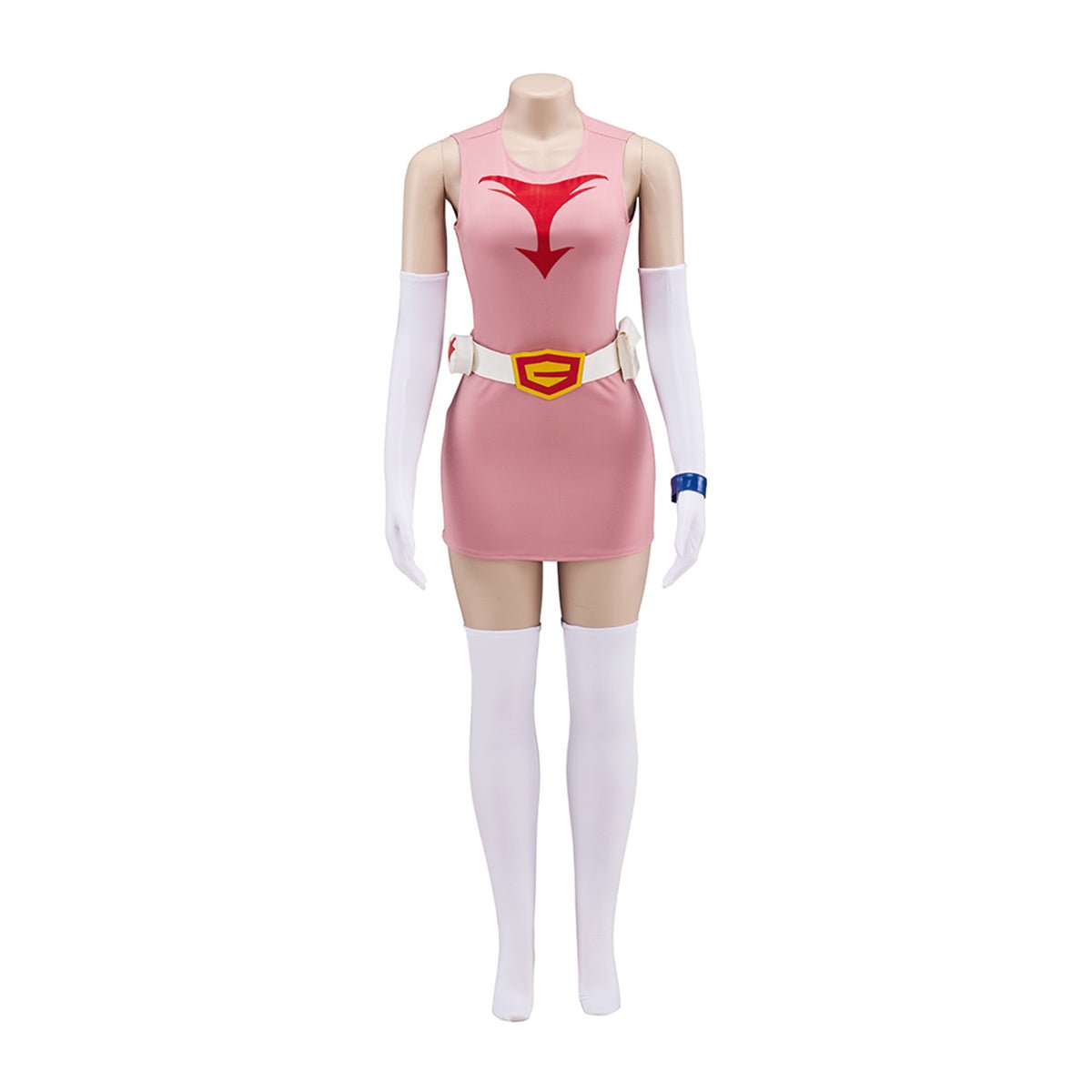 Costume Cosplay Jun Rose de l'Équipe Scientifique Ninja Gatchaman – Tenue Officielle Anime