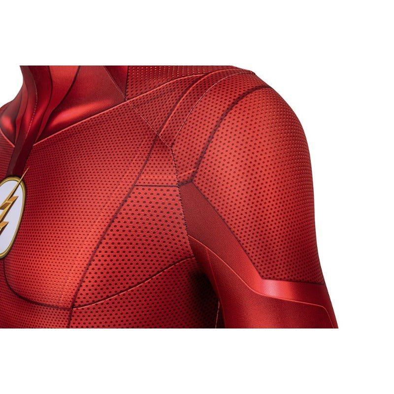 Costume Cosplay Barry Allen Saison 5 The Flash Combinaison Masque Ensemble Complet Impression 3D