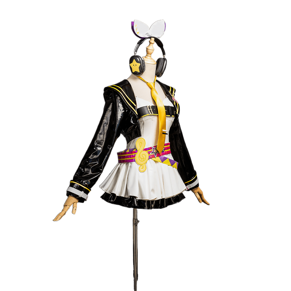 Costumes Cosplay Muse Dash Len et Rin | Tenues de Scène Project Mirai Sekai | Ensemble Complet Halloween