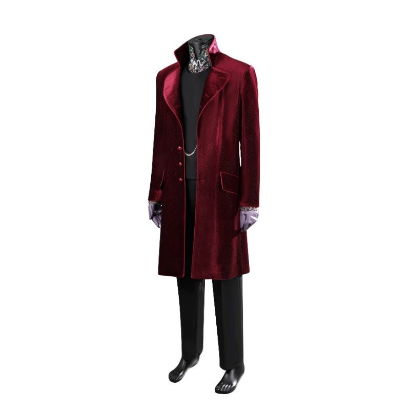 Costume Cosplay Willy Wonka Rouge 2023 Timothee Chalamet pour Halloween