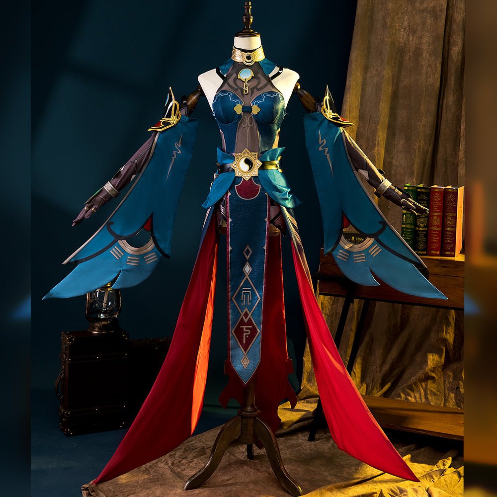 Costume Cosplay Honkai Star Rail Xueyi avec Perruque et Accessoires