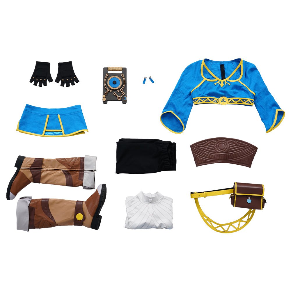 Costume Cosplay Princesse Zelda : Souffle de la Nature pour Fans, Halloween et Conventions