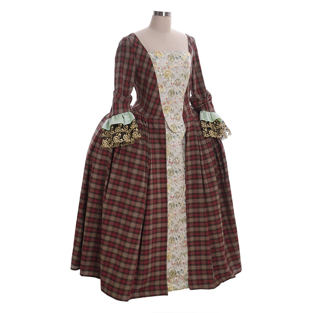 Robe Costume Inspirée d'Outlander | Cosplay des Highlands Écossais pour Femmes