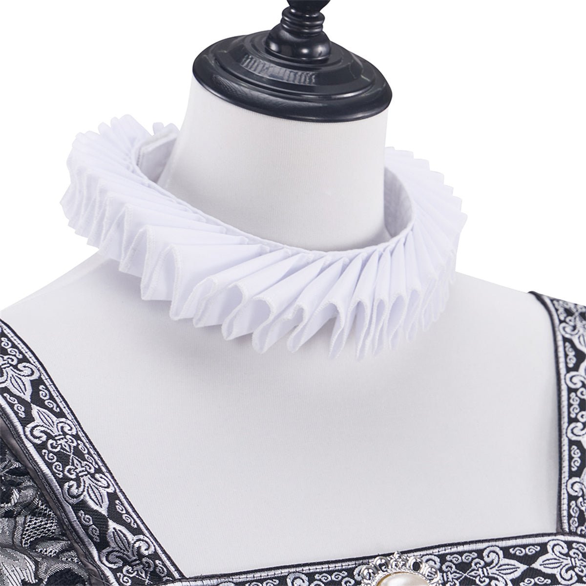 Robe Grise Tudor Costume Cosplay – Tenue Élégante d'Anime pour Jeu de Rôle