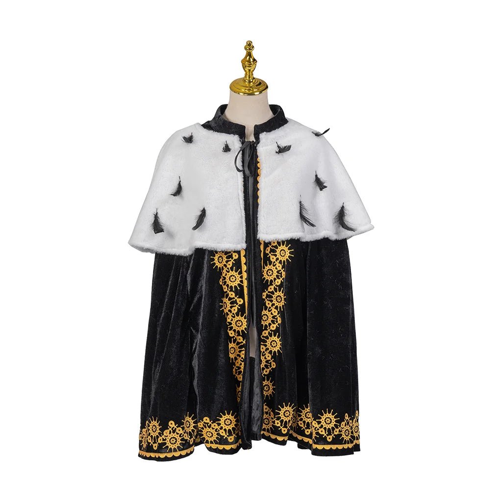 Cape Cosplay Roi Prince Luxueuse - Longueur Moyenne pour Halloween & Fêtes
