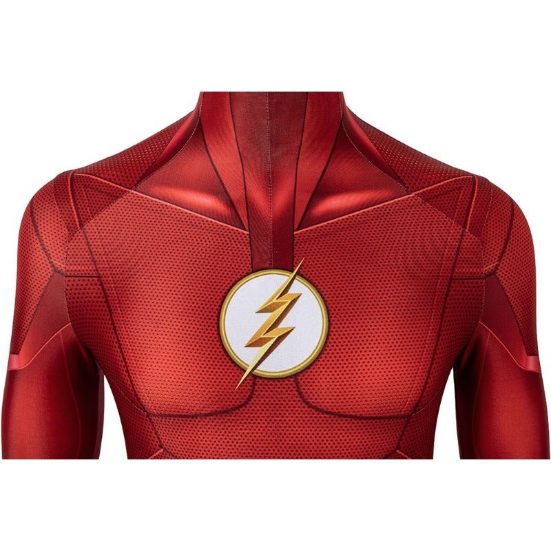 Costume Cosplay Barry Allen Saison 5 The Flash Combinaison Masque Ensemble Complet Impression 3D