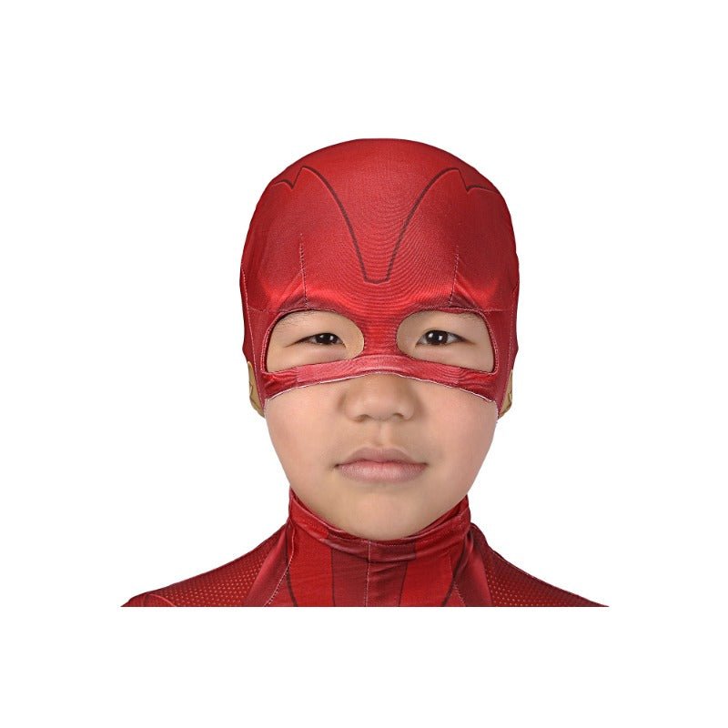 Costume Cosplay Barry Allen Saison 5 The Flash Combinaison Masque Impression 3D Ensemble Complet
