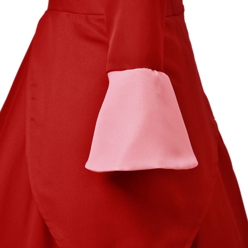 Costume Cosplay Lady Tremaine | Robe de Reine Rouge pour Femmes | Gown pour Halloween et Série Disney