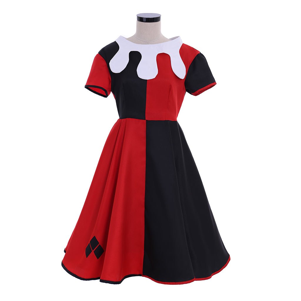 Costume de Clown Fille Quinzel Cosplay – Tenue Amusante pour Halloween, Carnaval et Cosplay