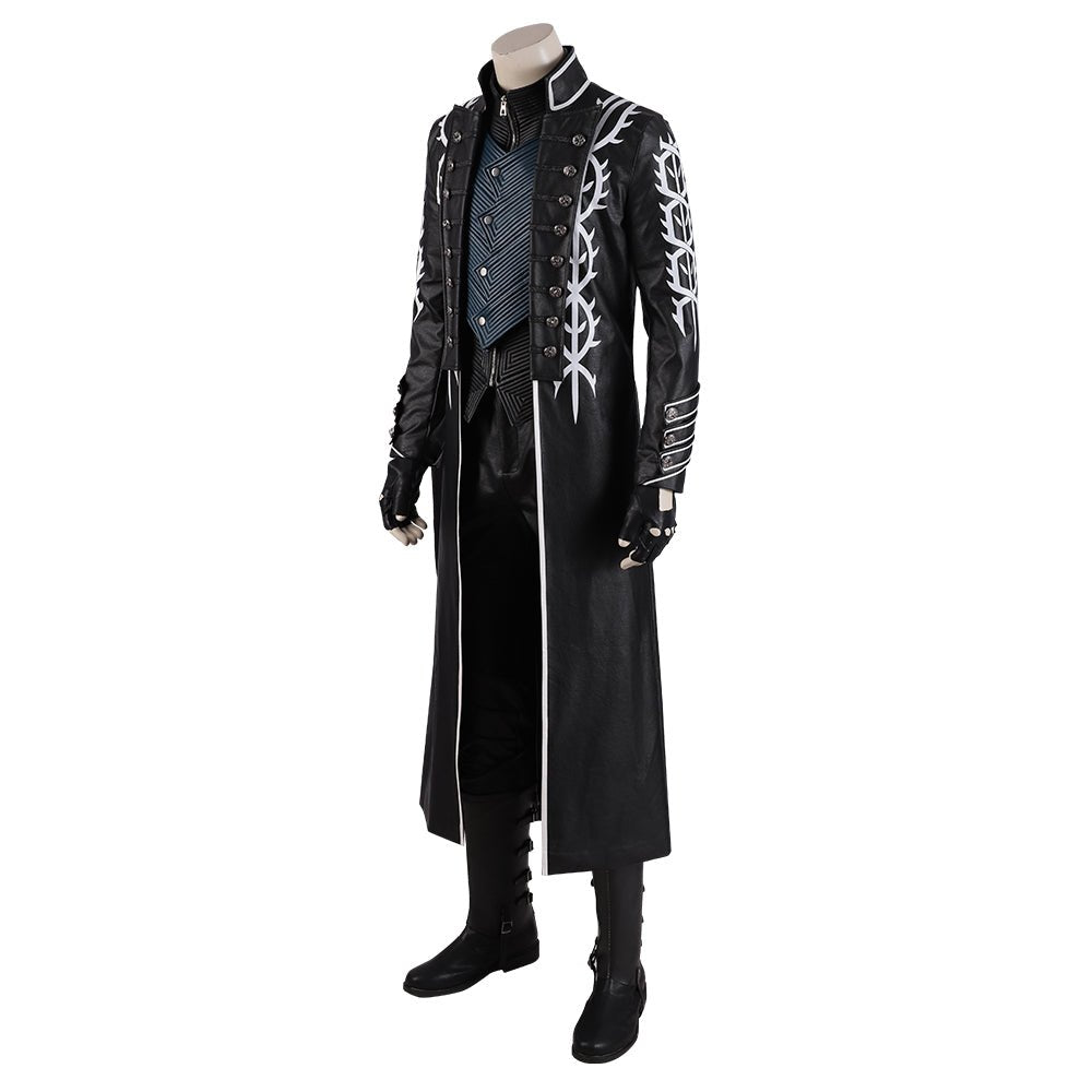 Costume Cosplay Vergil Devil May Cry 5 - Tenue de Jeu de Haute Qualité