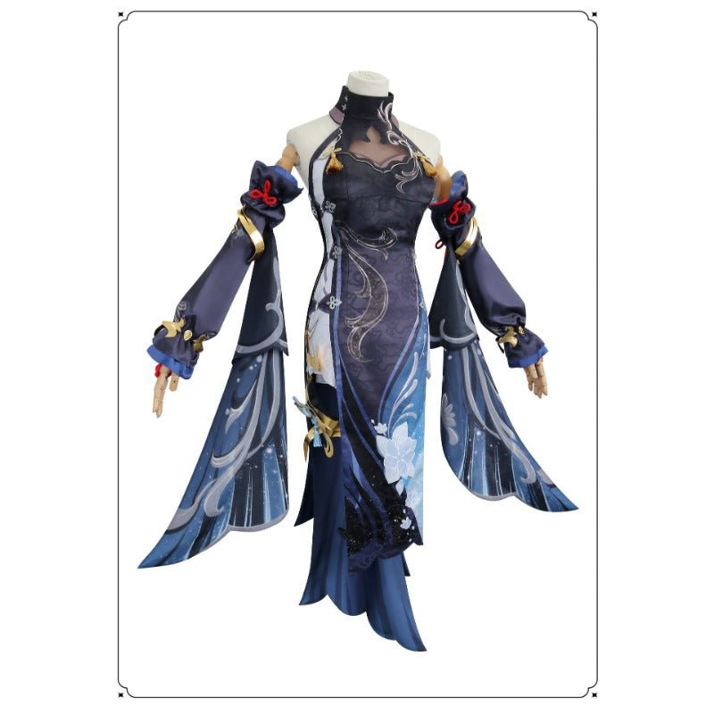 Costume Cosplay Genshin Impact Shenhe Fleur Froide, Rosée Cachée – Élégante Tenue LNY