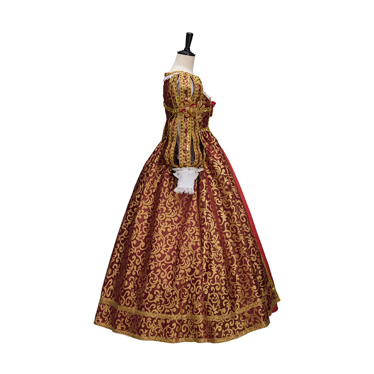 Cape à Capuche Noble Dame Royale Costume Cosplay – Robe de Fantaisie Élégante pour Enthousiastes du Cosplay