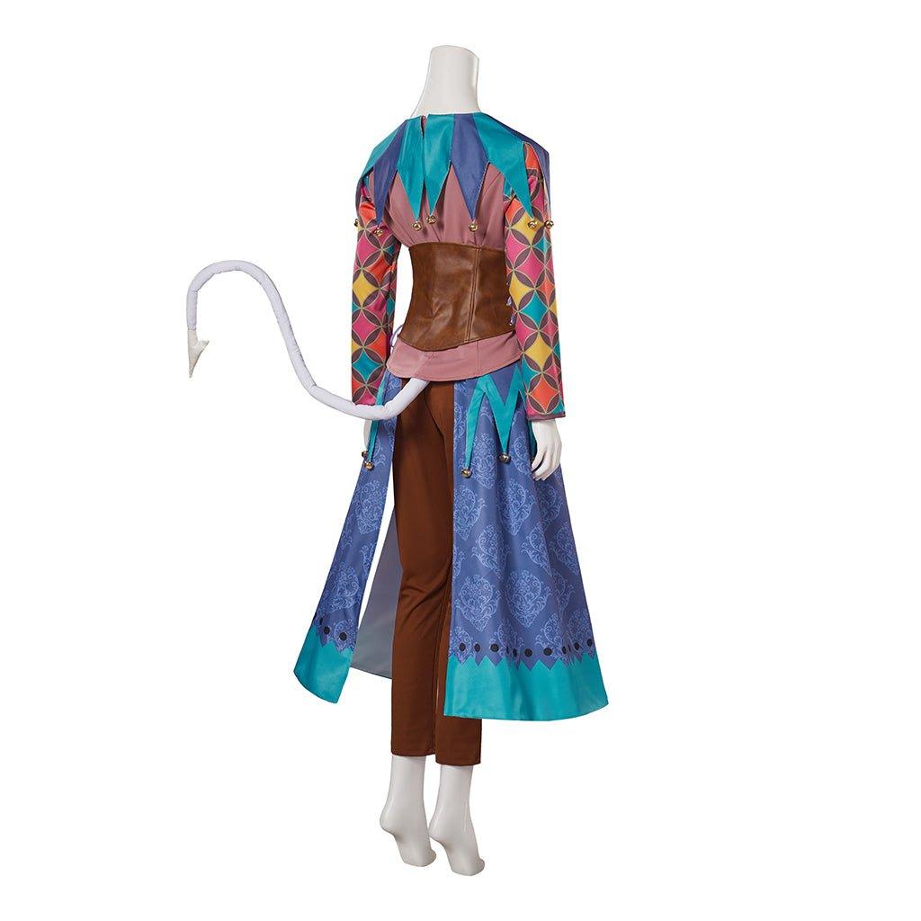 Costume Cosplay Alfira BG3 | Combinaison de Combat avec Queue pour Femme | Ensemble Complet pour Halloween & Carnaval