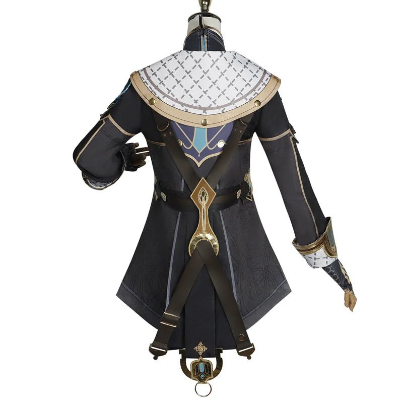 Costume Cosplay Genshin Impact Fontaine Freminet Uniforme de Magicien avec Chapeau pour Femmes