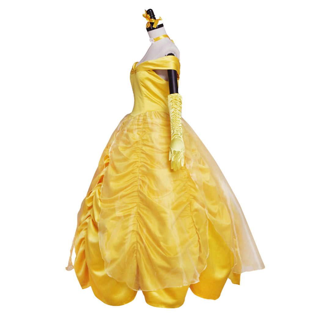 Costume Cosplay Belle - La Belle et la Bête | Robe Princesse Disney pour Halloween et Événements