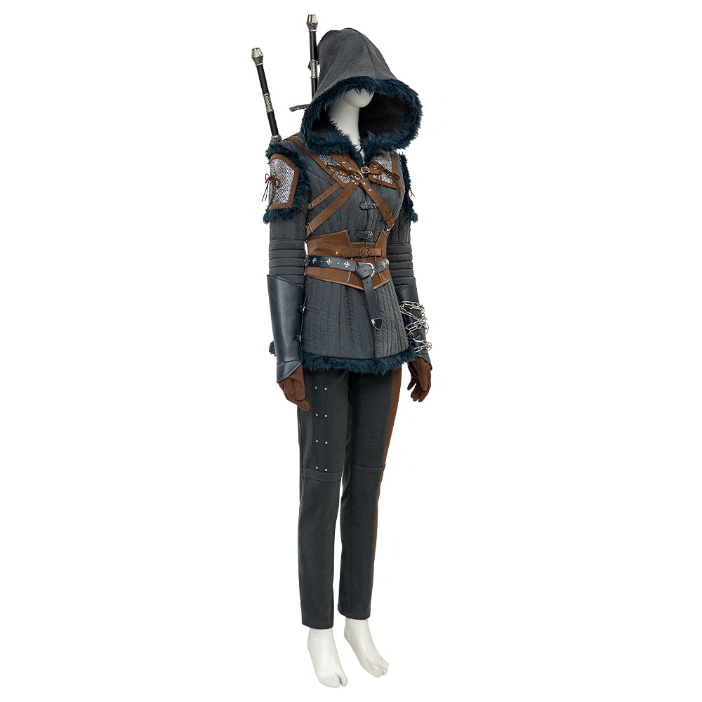 Costume Cosplay Ciri de The Witcher 4 - Tenue Premium de Personnage de Jeu