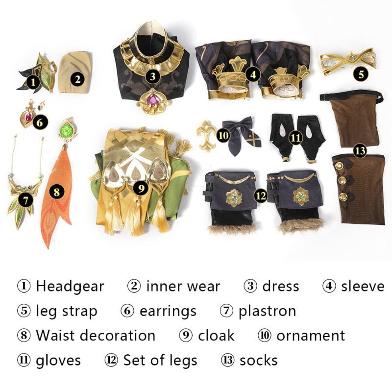 Costume Cosplay Genshin Impact Collei Version 2 - Tenue Officielle du Personnage