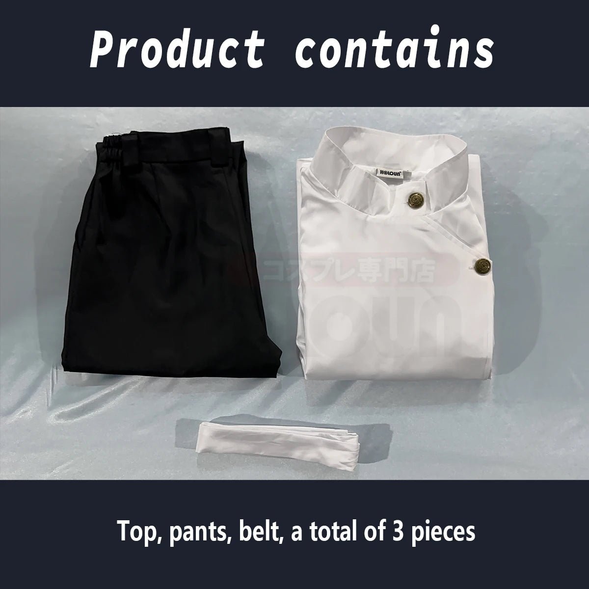 Costume Cosplay Yuta Okkotsu Jujutsu Kaisen - Veste Pantalon Noir Perruque Synthétique Rose