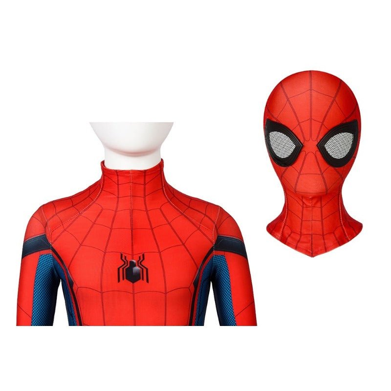 Costume Cosplay Spider-Man Homecoming Enfant - Combinaison Halloween pour Garçons et Filles