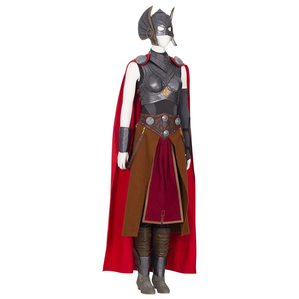 Costume Cosplay Femme Thor - Héroïne Sourire Armure de Combat pour Fête Halloween Carnaval