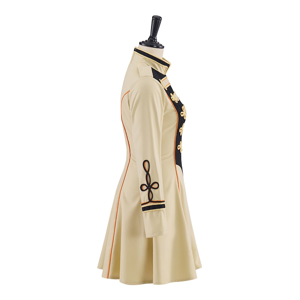 Manteau Militaire Beige Longueur Moyenne – Costume Cosplay Médiéval