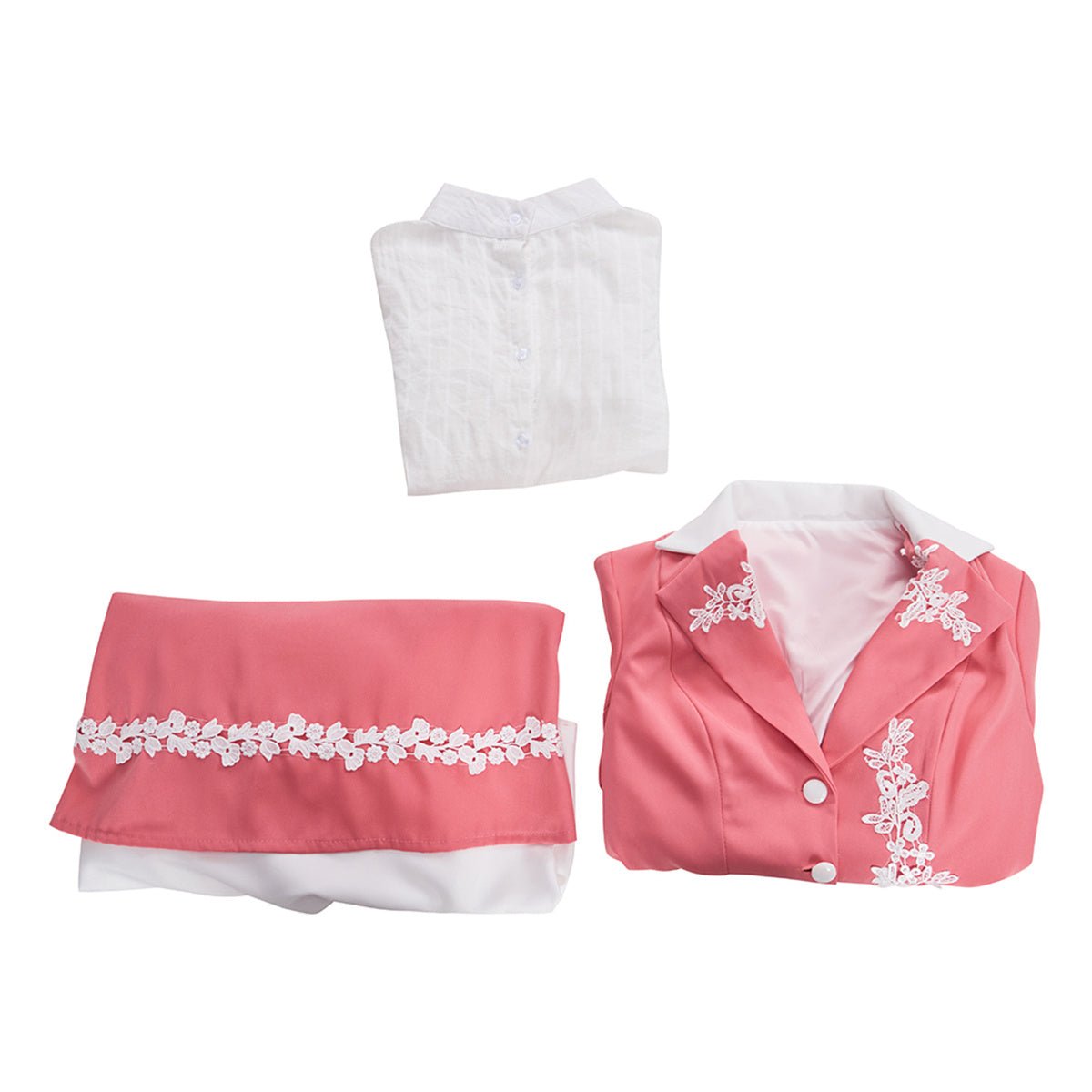 Costume Cosplay Edward Rose - Ensemble Robe Cosplay, Élégante Jupe Rose